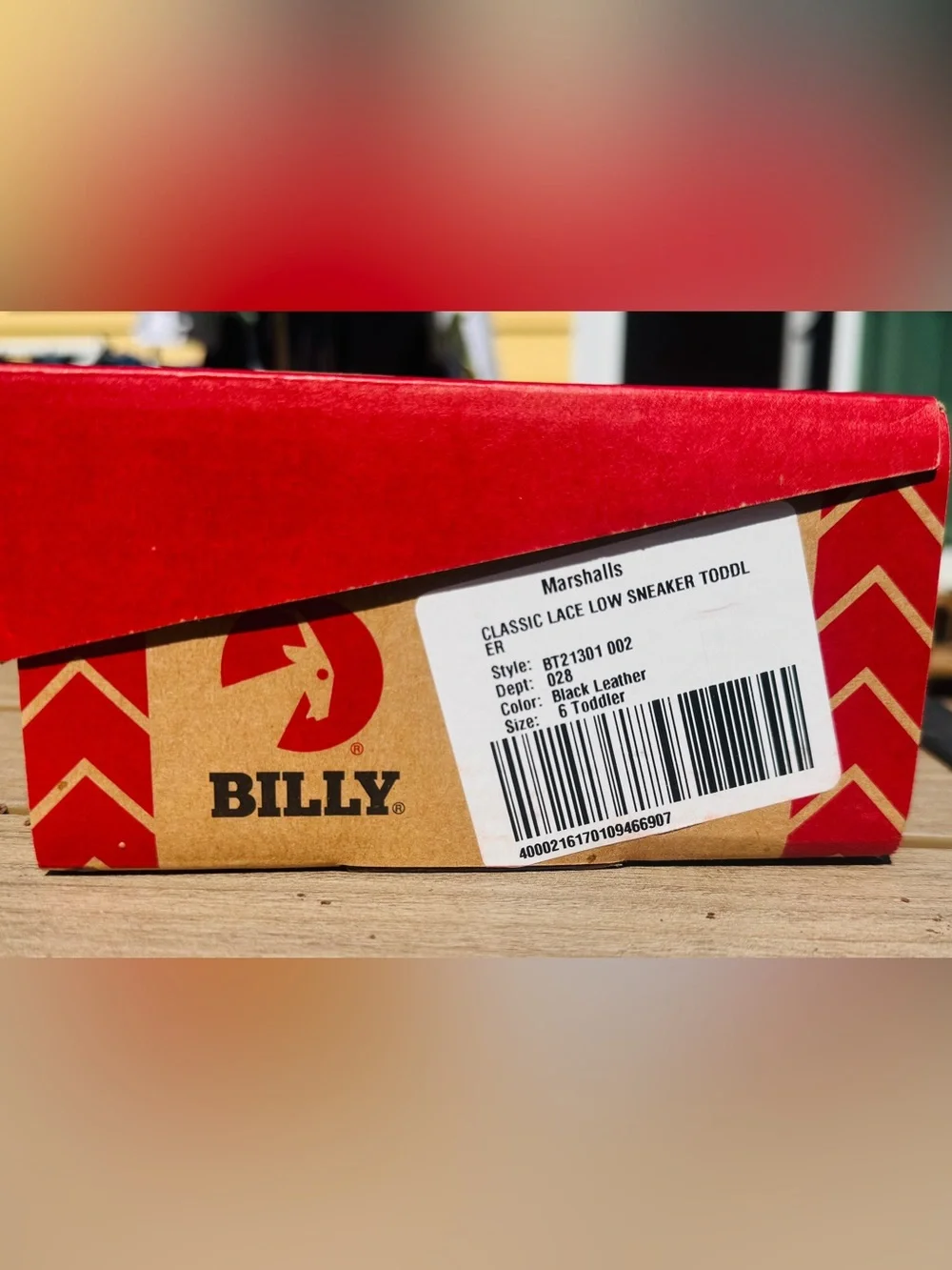 Billy Toddler Black Leather sneaker
